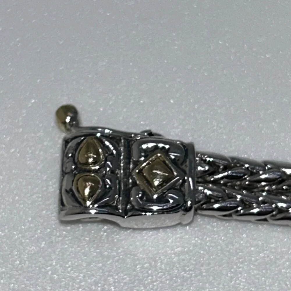 John Medeiros 2-Strand Bracelet Rhodium-Plated Bracelet Champagne Crystal - Picture 8 of 15